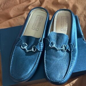 Mercanti Fiorentini Black Leather Loafers